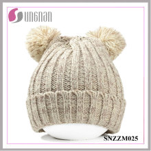 2015 Winter Warm Cute Bear Ears Thick Warm Wool Knitted Hats (SNZZM025)